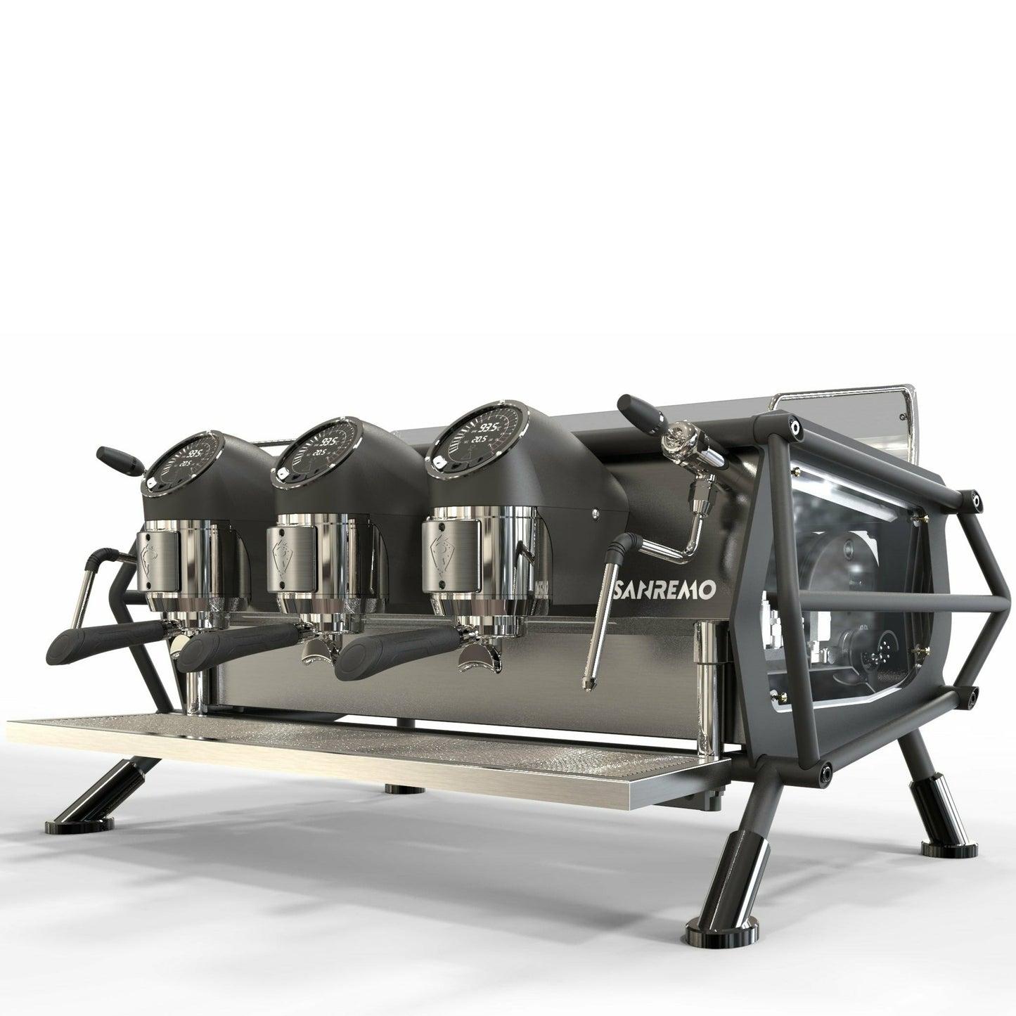 Black Cafe Racer Espresso Machine