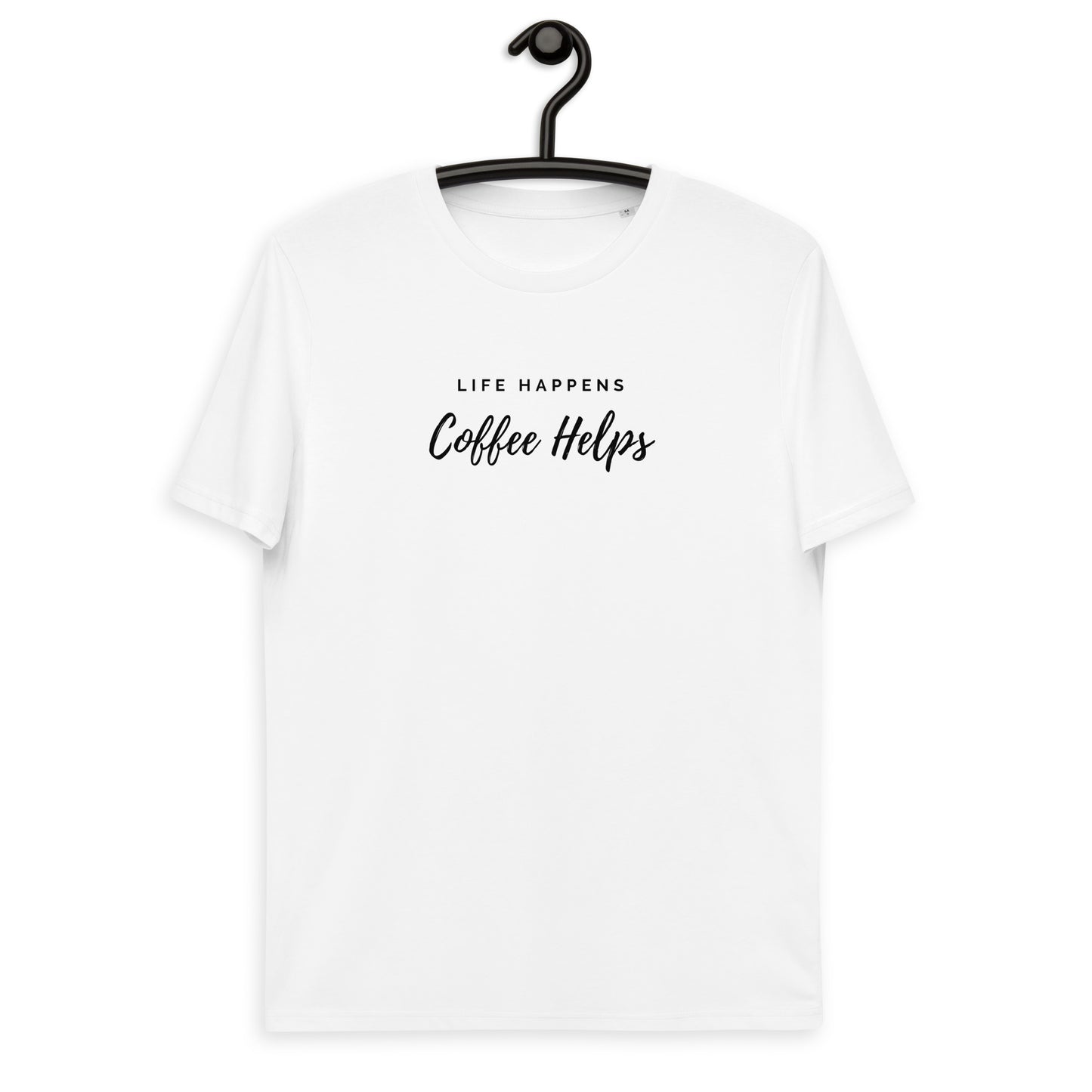 Leaf and Vine Life Happens Coffee Helps Organic T-Shirt