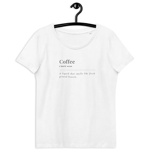 Women's Coffee Heaven T-Shirt - Fitted Eco Tee