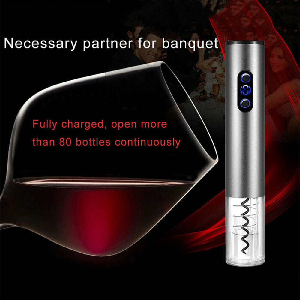 4-in-1 USB Rechargeable Cordless Wine Bottle Opener_9