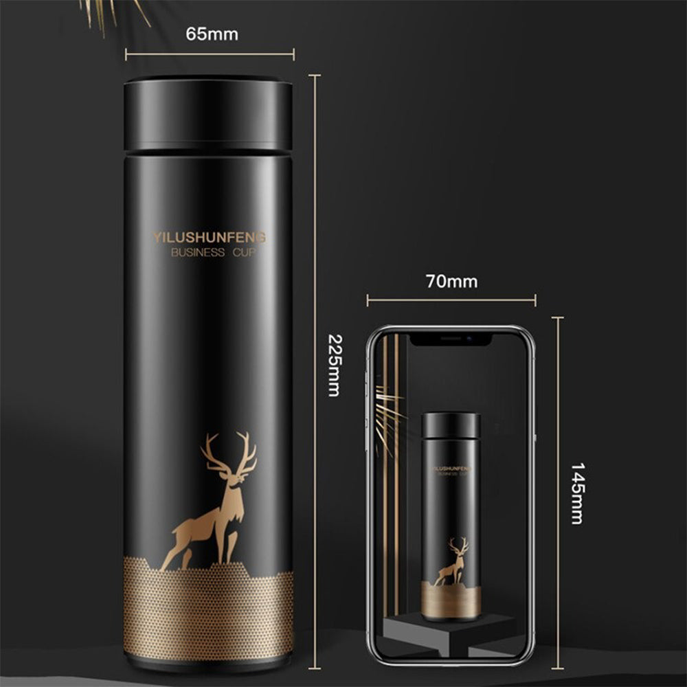 Insulated Hot Water Bottle Vacuum Thermos Flask with LCD Display_2
