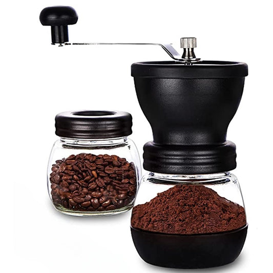 Portable Manual Coffee Grinder with Ceramic Burrs Hand Coffee Grinder_0