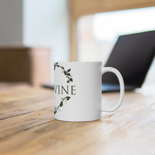 Leaf and Vine Ceramic Mug - 11oz or 15oz