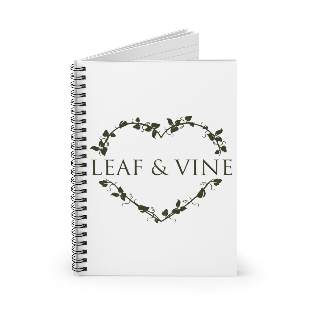 Leaf and Vine Notebook - Ruled Line
