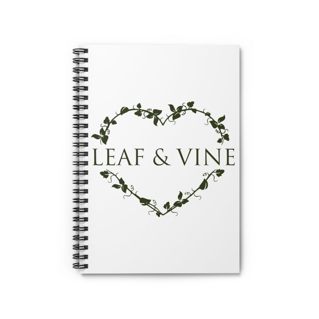 Leaf and Vine Notebook - Ruled Line