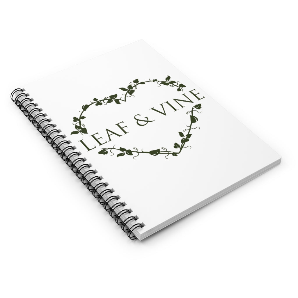 Leaf and Vine Notebook - Ruled Line