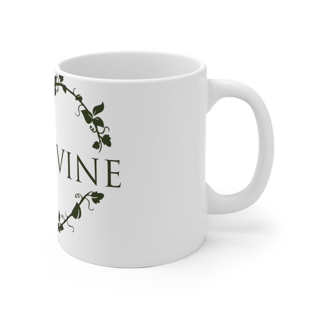 Leaf and Vine Ceramic Mug - 11oz or 15oz