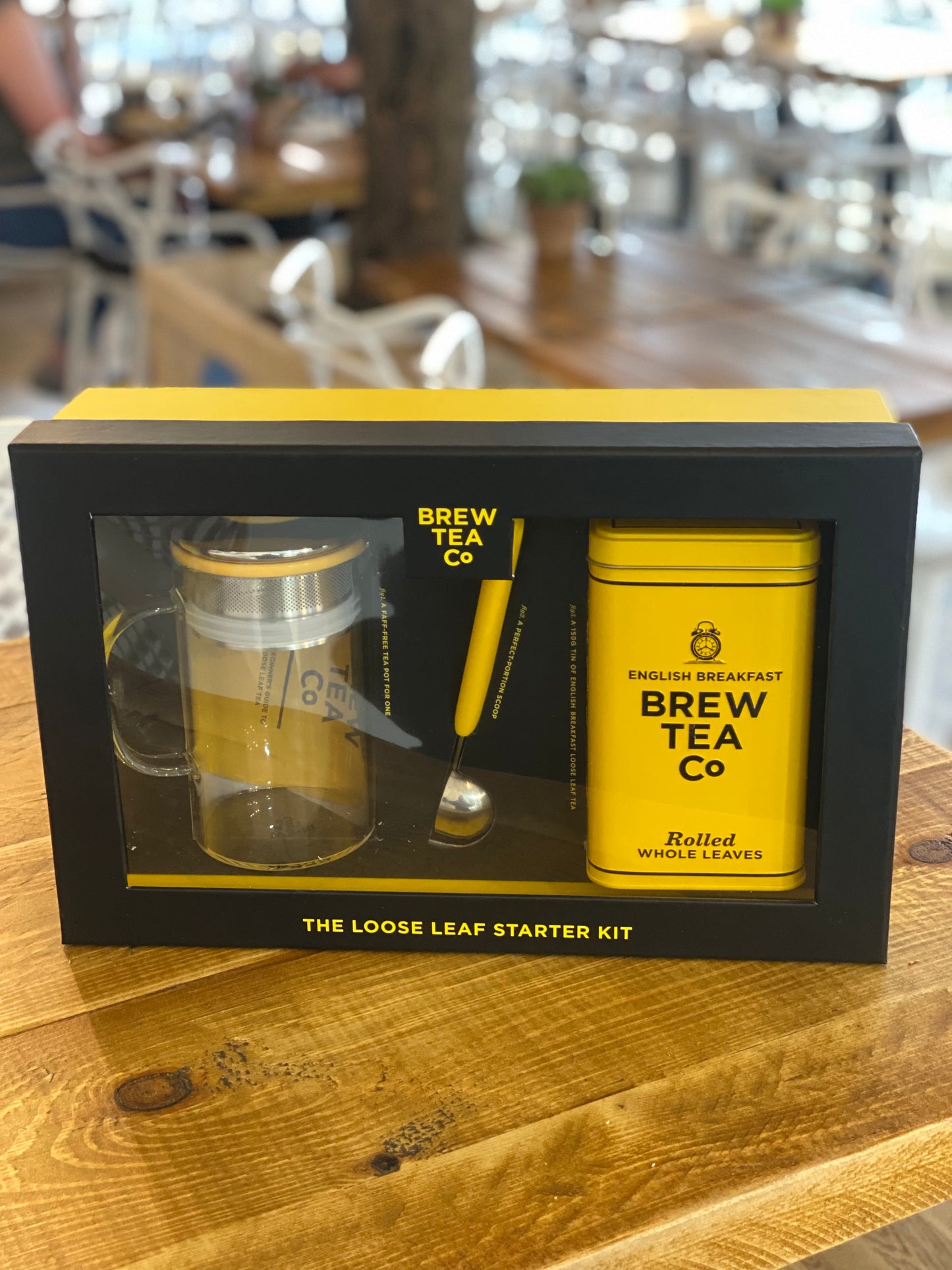 Brew Tea Company - Loose Leaf Tea Starter Kit - English Breakfast - Pot, Scoop, Tea